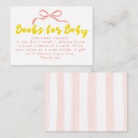Hand Drawn Bow Books For Baby Baby Shower