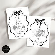 Hand Drawn Bow To My Sister  On My Wedding