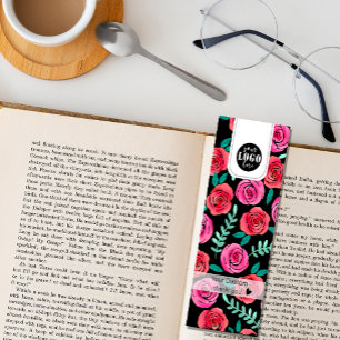 Hand drawn Bright Flowers Bookmark Mini Business Card