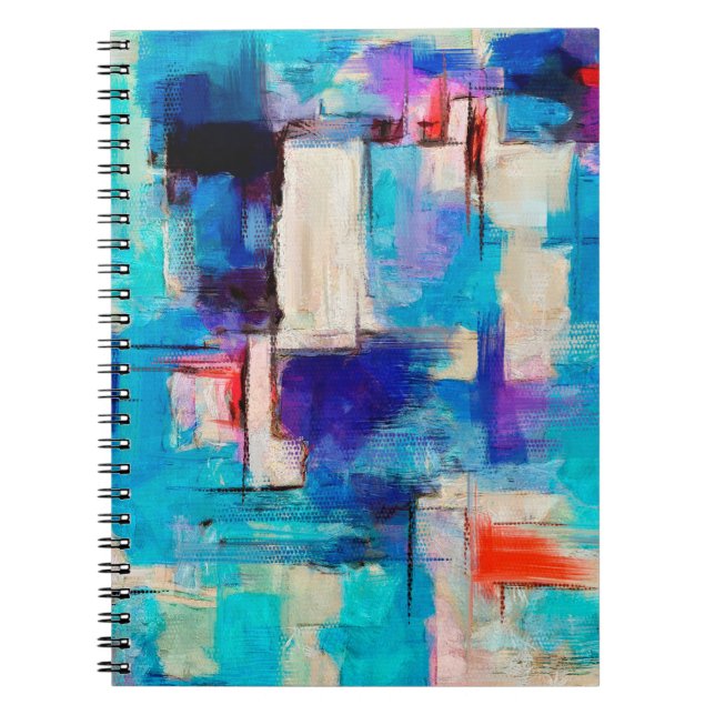 Hand drawn bright painting, background in impressi notebook (Front)