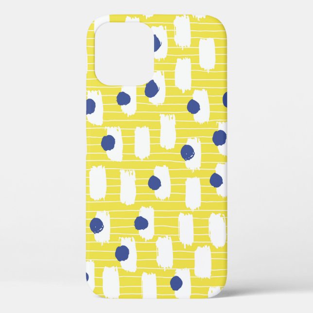 Hand drawn brush stroke seamless pattern.  Case-Mate iPhone case (Back)