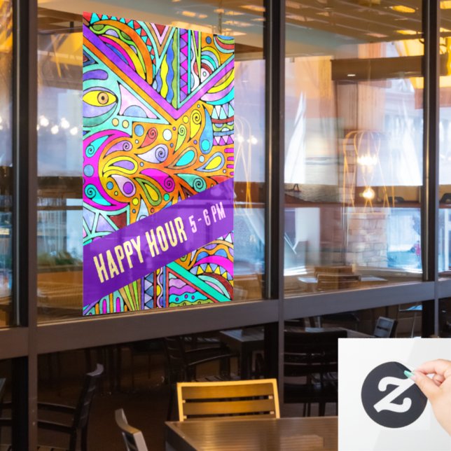 Hand Drawn By EDDArt - Blah Blah Blah 1 (Restaurant Window)