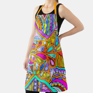 Hand Drawn By EDDArt - Blah Blah Blah 1 Apron