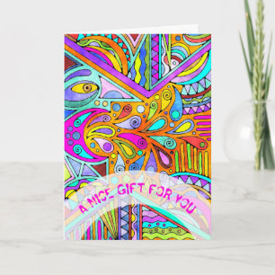 Hand Drawn By EDDArt - Blah Blah Blah 1 Card