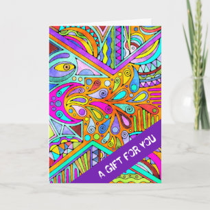 Hand Drawn By EDDArt - Blah Blah Blah 1 Card