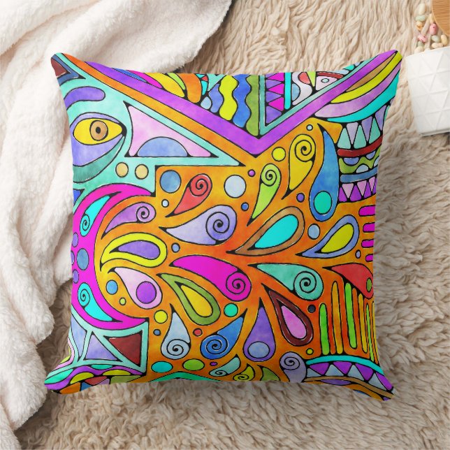 Hand Drawn By EDDArt - Blah Blah Blah 1 Cushion (Blanket)