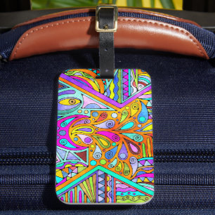 Hand Drawn By EDDArt - Blah Blah Blah 1 Luggage Tag