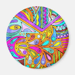 Hand Drawn By EDDArt - Blah Blah Blah 1 Magnet