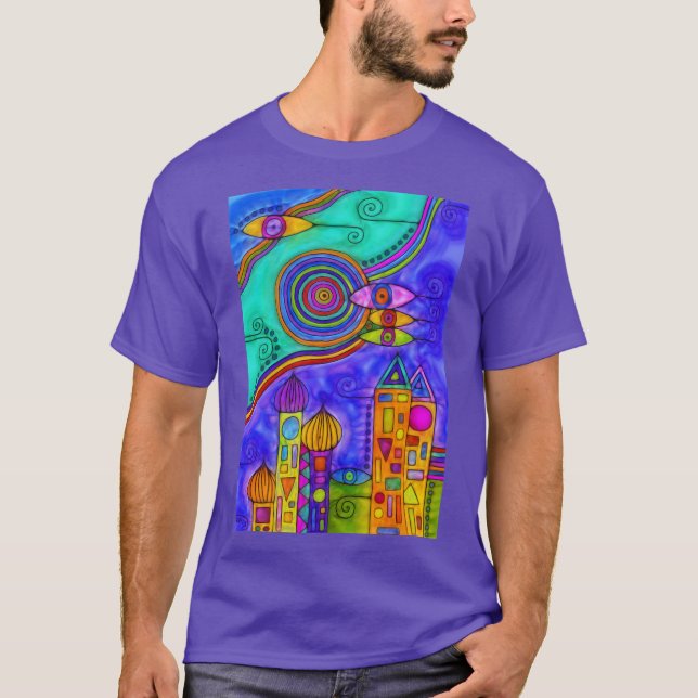 Hand Drawn By EDDArt - Come together 2 T-Shirt (Front)