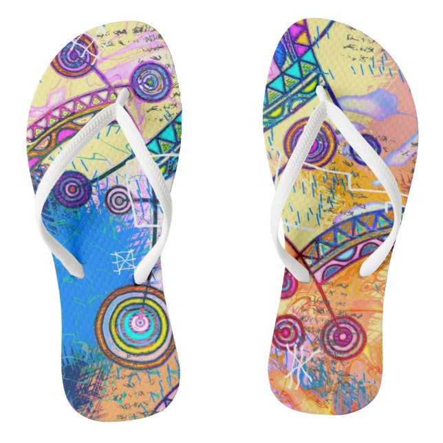 Hand Drawn By EDDArt - Dream Scale 1 Jandals (Footbed)