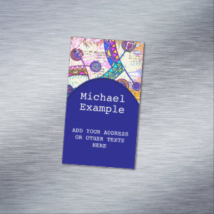 Hand Drawn By EDDArt - Dream Scale 1 Magnetic Business Card