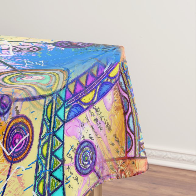 Hand Drawn By EDDArt - Dream Scale 1 Tablecloth (In Situ)