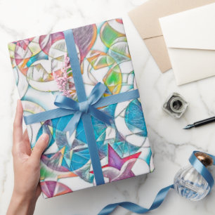 Hand Drawn By EDDArt - Stars And Hearts 1 Wrapping Paper