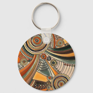 Hand Drawn By EDDArt - Thoughts 1 Key Ring
