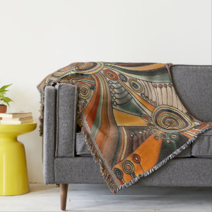 Hand Drawn By EDDArt - Thoughts 1 Throw Blanket
