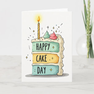 Hand Drawn Cake Day Card
