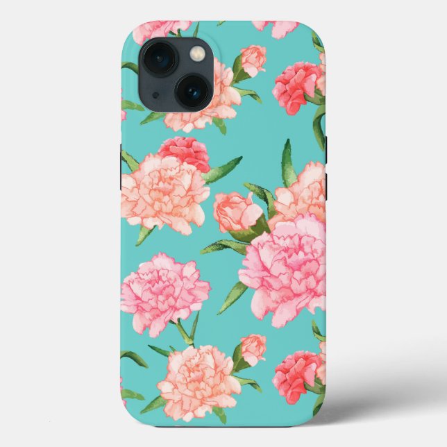 Hand Drawn Carnation Flower Case-Mate iPhone Case (Back)