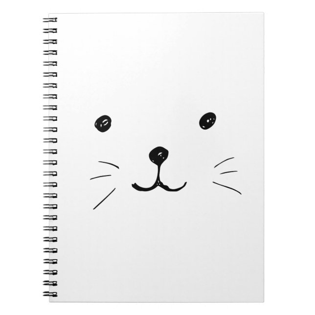 Hand Drawn Cartoon Cat Pictures Cute Kitty Pics Notebook (Front)