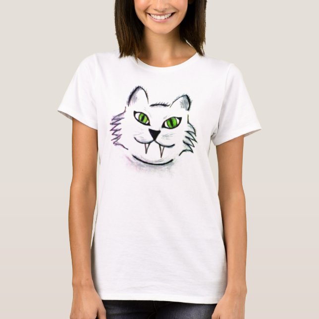Hand-drawn Cat Shirt (Front)