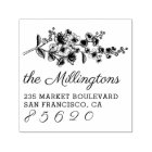 Hand-drawn Cherry Blossom Name & Return Address