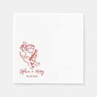 Hand Drawn Cherub Cupid Icon Wedding 
