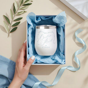 Hand Drawn Chic Bow & Ribbon Bridesmaid Proposal