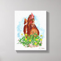Hand drawn Chicken Art