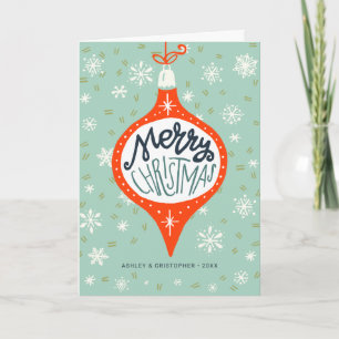 Hand Drawn Christmas Ornament Holiday Card