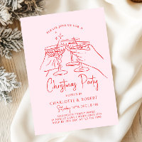 Hand Drawn Christmas Party Invitation