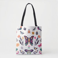 Hand drawn collection of spring summer elements wi