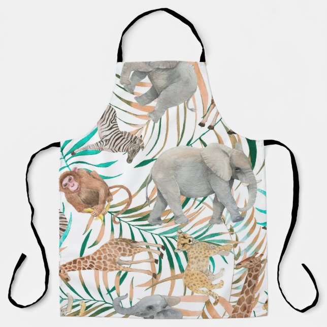 Hand drawn colourful seamless pattern with waterco apron (Front)