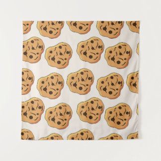Hand Drawn Cookies Cartoon Pattern Tapestry