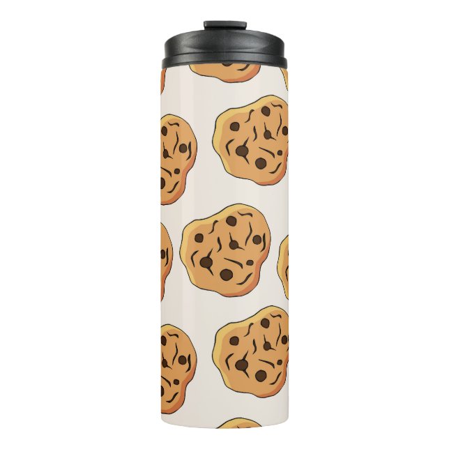 Hand Drawn Cookies Cartoon Pattern Thermal Tumbler (Front)