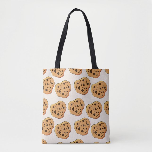 Hand Drawn Cookies Cartoon Pattern Tote Bag (Front)