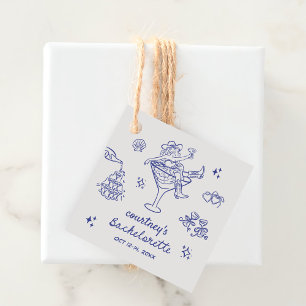 Hand Drawn Cowgirl Bachelorette Weekend Favour Tags