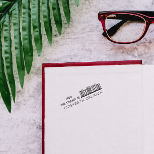 Hand-drawn Custom Library From The Library Of Self-inking Stamp