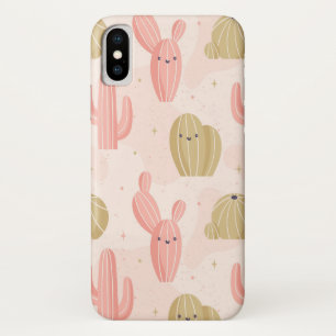 hand drawn cute pink cactus Case-Mate iPhone case