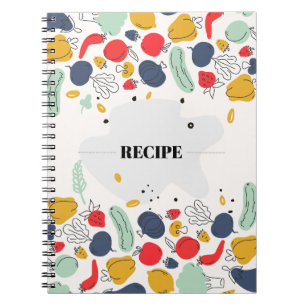 Hand-Drawn Cute Recipe Notebook