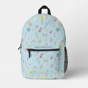 Hand Drawn Cute Stuff ID360 Printed Backpack