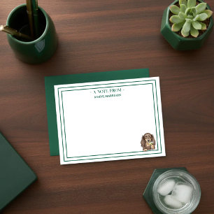 Hand Drawn Dachshund Martini Flat Card