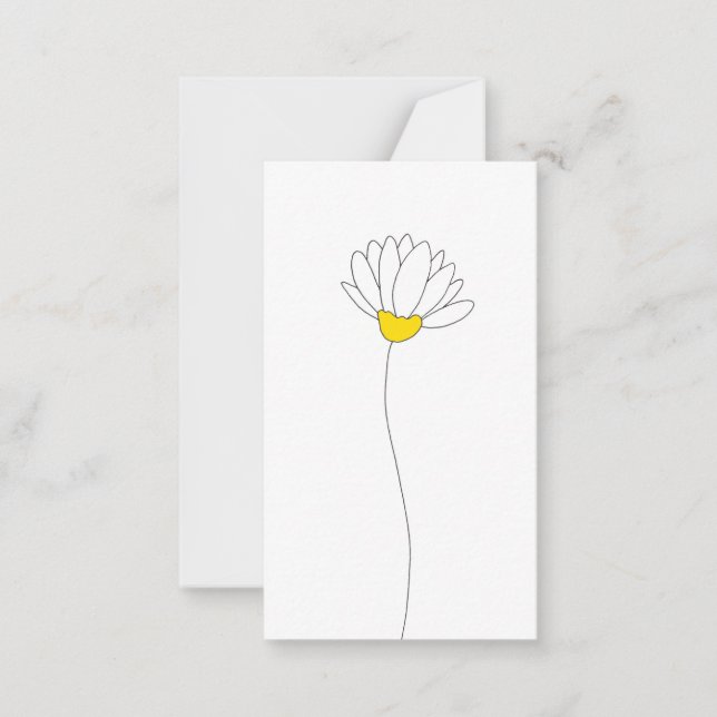 Hand Drawn Daisy Card (Front)