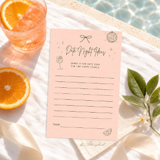 Hand Drawn Date Night Ideas Game