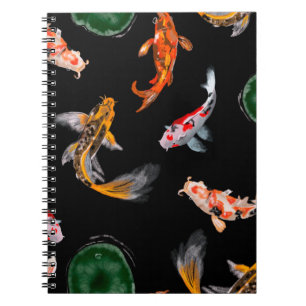 Hand drawn digital painting pencil on canvas cute  notebook