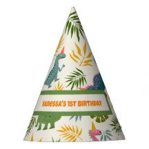 Hand-drawn Dino-mite Birthday Party Colourful