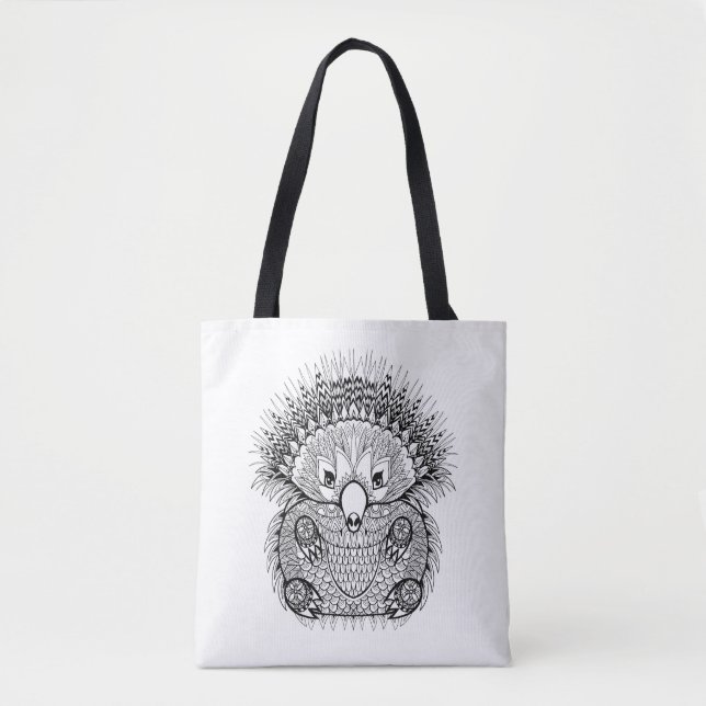 Hand Drawn Echidna Doodle 2 Tote Bag (Front)