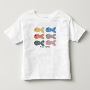 Hand Drawn Edit Cute Fishes Toddler T-Shirt