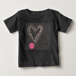 Hand Drawn Eiffel Tower Baby T-Shirt