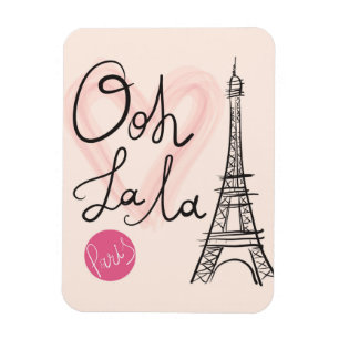 Hand Drawn Eiffel Tower Magnet