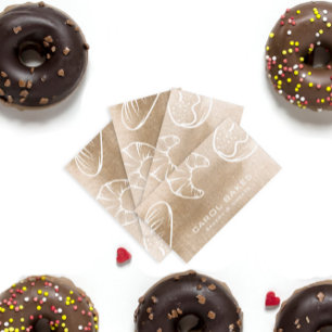 Hand Drawn Elegant Bakery Business Card