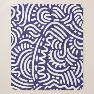 Hand-drawn ethnic elements, vibrant pattern. sherpa blanket